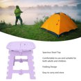 thumbnail image 3 of 9"  Plastic Step Stool, NonSlip Folding Stool with Handle, Portable Stool for Kitchen, Bathroom, Living Room, Foldable Stool for Adults and Kids, Blue, 3 of 7