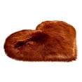 thumbnail image 2 of EARKITY Area Rugs, Heart Rug, Faux Fur Rug, Fluffy Sheepskin Fur Rug, Soft and Cozy Heart-shaped Rug, Washable Rug for Bedroom, Playroom, Luxury Room Decor, 2 of 2