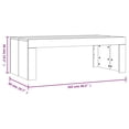 thumbnail image 4 of vidaXL Coffee Table Brown Oak 102x50x36 cm Engineered Wood, 4 of 5