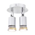 thumbnail image 1 of A C85-265V Double H-eads Wall S-pot Lamp Indoor Ceiling Light GU10 B-ulb Base Socket Holder Directional Lighting Fixture Rotatable Adjustable Light Angle for Kitchen Hallway Bathroom, 1 of 8