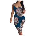 thumbnail image 1 of GDREDA Robe Débardeur Florale Sans Manches Basique Midi Boîte de Nuit Robe de Soirée Mini Robe Sans Manches pour Femmes, 1 of 6