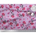 thumbnail image 4 of Soimoi Poly Georgette Fabric Leaves & Floral Artistic Print Fabric by Yard 42 Inch Wide, 4 of 4