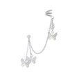 thumbnail image 1 of Pierced One- Ear Double Clip Earrings Single Chain EarringsThe Best Gift for A Loved One, 1 of 5