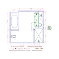 thumbnail image 4 of Floor Heat Kit for Bath with Double Vanity, WiFi Thermostat, 12 sq ft, 4 of 4