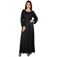 thumbnail image 1 of Bimba Robe Longue Maxi Style Bohème Gothique pour Femmes en Dentelle à Manches Longues, 1 of 7