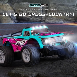 KF23 Voiture de télécommande, 1:20 Échelle Haute Vitesse RC Voitures,2WD 20Km/h avec deux piles rechargeables, télécommande Monster Truck Off Road Racing Jouets de voiture pour enfants et garçons