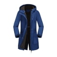 thumbnail image 2 of Sentmoon Jacket for Women Oversized Long Sleeve Coats for Women Zipper Solid Color Windproof Waterproof Hoodies with Pockets Fall and Winter Soft and Comfortable for Backpacking and Camping, 2 of 8