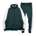 thumbnail image 1 of Miqool Mens Track Suits 2 Piece Sets Color Block Running Athletic Sweatsuits Casual Long Sleeve Full Zip Up Jacket and Sweatpants Sports Jogging Suits Sets, 1 of 1