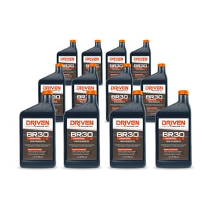 Driven Racing Oil BR30 Break In Oil 5w-30 Motor Oil (12 Quarts) High Zinc Formula, Dyno Pulls, Night of Racing, up to 400 miles on the street. Break in New Engine.