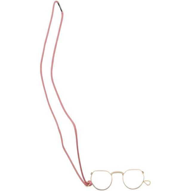 Ciqi New 705 Glasses Reading Glass CQ7052-2.5 centered front view of rectangular reading frames with thin dark frame, clear lenses, molded nose pads and slim temples; neckstrap attached at temples on plain white background, suitable for close-up reading or hobby crafts.