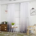 thumbnail image 3 of YZHM Gradient Sheer Curtain Tulle Window Treatment Voile Drape Valance 1 Panel Fabric, 3 of 3