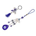 thumbnail image 1 of Elephant Blue Eye Hanging Decoration, Fade  Blue Eye Keychain Lucky  For Home, 1 of 8