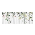 thumbnail image 2 of Birdeem Valances for Windows, Bathroom Curtains Window, Short Floral Small Window Valance Curtains for Bathroom Kitchen Cafes Thermal Insulating Tier Curtains 52X18Inch Colorful Flowers Leaves Plants, 2 of 6