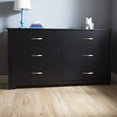 thumbnail image 1 of South Shore Fusion 6-Drawer Dresser for Adult, in Pure Black, 1 of 10