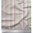 thumbnail image 1 of Soimoi Rayon Crepe Fabric Vertical Stripe Decor Fabric Printed Yard 46 Inch Wide, 1 of 5