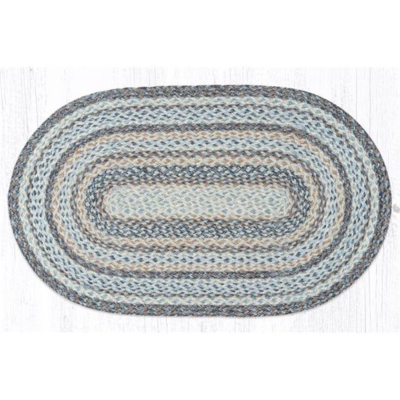 Capitol Importation 03-9-119 Tapis Ovale en Denim Tressé 27 x 45 Po. C 9-119