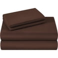 thumbnail image 2 of 700 Thread Count 100% Egyptian Cotton 4-Piece Bed Sheet Set (1 Flat, 1 Fitted Sheet, 2 Pillow Covers) 15 Inches Deep Pocket Solid Pattern, 2 of 4