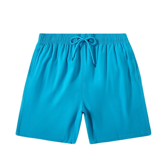 Birdeem Mens Shorts Mens Casual Surfing Solid Color Drawstring Elastic Quick-Dry Beach Shorts
