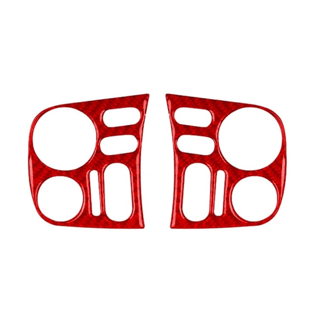 2Pcs LHD Carbon Fiber Car Interior Driver Dashboard Cover Trim For Honda S2000 2000-2009