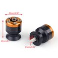 thumbnail image 1 of Universal Motorcycle CNC Carbon Fiber 6mm Swingarm Sliders Spools Orange, 1 of 1