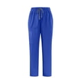 thumbnail image 1 of yardsong Pantalon Médical de Jogging Extensible Taille Haute pour Femme - Pantalon Athlétique Médical Léger à Cordon, Bas Resserré Bleu,TP, 1 of 8