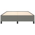 thumbnail image 4 of vidaXL Bed Frame Dark Grey 137x190 cm Fabric, 4 of 6
