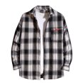 thumbnail image 1 of DPTALR Chemise Décontractée à Carreaux pour Hommes Chemise à Manches Longues Ample pour Jeunes Chemise Décontractée Manteau Chemise à Col Rabattu Blouse & Chemise, 1 of 4