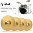 thumbnail image 1 of Brass Crash Cymbal Replacement, Practical Alloy Drum Cymbal Instrument Percussion Accessories Drum Kit for Beginner Player, 1 of 6