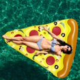thumbnail image 4 of Inflatable Pizza Float Summer Adult Water Lounger Color Entertainment Floating Bed Pool Ride Swimming, 4 of 7