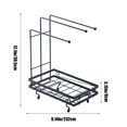 thumbnail image 3 of SLYNSHome Sink Drying Rack for Kitchen,Stainless Steel Sink Caddy Sponge Holder Dish Cloth Rag Hanger, 3 of 6