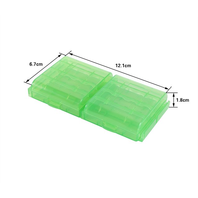Battery Storage Box,5 Colors Groove Design Multifunctional Transparent Hard Plastic Case Holder Storage Box For AA AAA Battery,Perfect For Travel, Camping, Hiking Or At Home