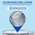 thumbnail image 3 of Swimline Hydrotools Silver King Winter Cover for 12x20 Ft Above Ground Pools, 3 of 6