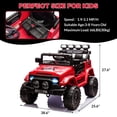 thumbnail image 2 of Garvee 12V Kids Ride on Truck Car,5MPH Max Speed,Parent Remote Control,3 Speeds, Lights,Music,Red, 2 of 11