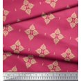 thumbnail image 3 of Soimoi Tissu Crêpe Polyester Imprimé Floral pour Couture, Largeur 42 Pouces, 3 of 5