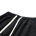 thumbnail image 3 of EOYWHK Mens Gym Shorts Elastic Waist Workout Shorts Drawstring Loose Wide-Leg Half Length Lounge Trouser ,S-3XL, 3 of 5