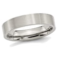 thumbnail image 1 of Mens Chisel Stainless Steel 5mm Flat Brushed 5mm Wedding Band Ring, 1 of 6