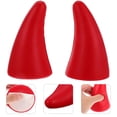 thumbnail image 3 of Xingzhi 2pcs Car Cooler With Waterproof Devil Horn Car Sticker Stylish Hood Stickers Car silver 1Set, 3 of 6