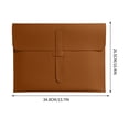 thumbnail image 3 of Lisbinx Advanced Leather File Bag | Business Briefcase Folder | Thickened Waterproof Document Organizer | 348mm x 265mm | Portable Contract Storage Bag, 3 of 5
