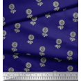 thumbnail image 3 of Soimoi Rayon Crepe Fabric Floral Block Fabric Prints by Yard 46 Inch Wide, 3 of 3
