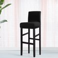 thumbnail image 1 of PiccoCasa Stretch Spandex Bar Stool Cover for Short Back Chair Black 1, 1 of 8
