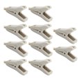 thumbnail image 3 of Insulated  Clips, Positive Negative Test Clamp 10Pcs Portable Gold Plated Brass 25mm Opening  For Multimeter Grey, 3 of 8