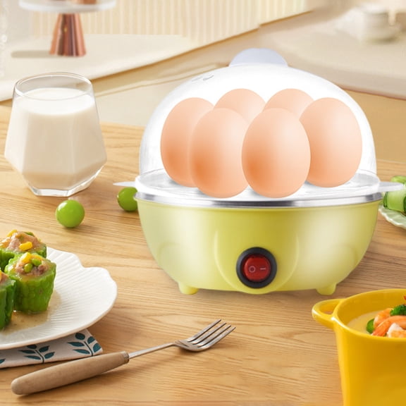 Cuiseur d'Oeufs Électrique Mini en Acier Inoxydable à Double Étage, Cuiseur d'Oeufs Bouillis pour le Déjeuner et l'Usage Domestique