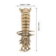 thumbnail image 2 of HEALEEP Fausse Crevette Laiton Décor Ornemental de Bureau Vintage 1Ensemble, 2 of 8