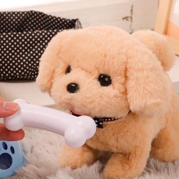 Fridja Clearance Simulated Electric Dog Plushs Pet Toys Will Bark and Walk Dog Toys Children's Gifts