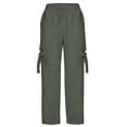 thumbnail image 1 of Soki Pantalon Cargo de Randonnée pour Femmes, Jambe Droite, Joggers Décontractés, Style Militaire de Combat, Pantalon de Travail, 1 of 4