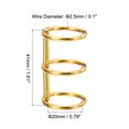 thumbnail image 2 of Unique Bargains 0.79' Dia. 3 Circle Detachable Metal Binder Rings Loose Leaf Rings, Gold Tone 6 Pack, 2 of 6