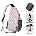 thumbnail image 4 of Life is Better with Donuts Donut Lover Donut Dessert Lightweight Multipurpose Travel Sling Backpack Small and Durable, 4 of 6