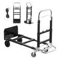 thumbnail image 1 of VEVOR Diable Pliant 2 en 1, Capacité de Charge de 500 Lb pour le Mode à 4 Roues, Diable Convertible avec Roues et Poignée Ajustable, Chariot Portatif pour Déménagement à la Maison, au Bureau, à l'Entrepôt, 1 of 1
