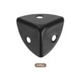 thumbnail image 3 of Uxcell 4 Pack Decorative Box Corner Cover, 18mm Metal Edge Guard, Furniture Corner Edges Protector, Black, 3 of 6