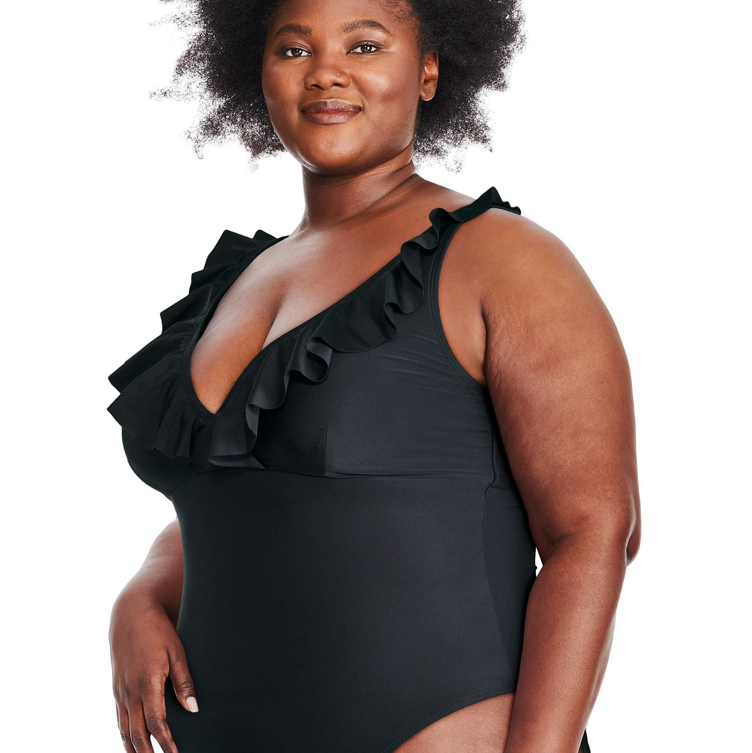 Maillot de bain à volants George Plus pour femmes